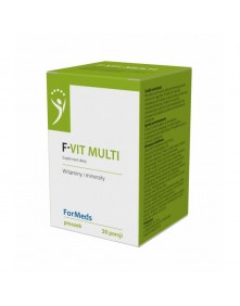 F - VIT MULTI kompozycja 12 witamin i 8 minerałów w formie proszku - 30 porcji