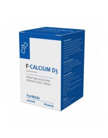 F-Calcium D3 -  wspomagają utrzymanie zdrowych kości i zębów - 60 porcji