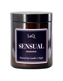 Naturalna Świeca Sojowa Sensual Night 180 ml LaQ Podwójne Zastosowanie