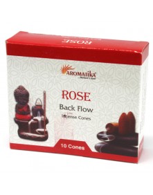 Kadzidełka stożkowe Backflow - Róża 10szt| Aromatika
