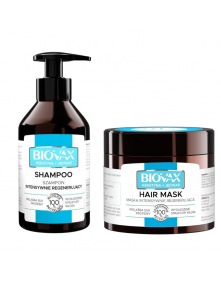 Zestaw regenerujący maska 250 ml + szampon 200 ml | Biovax