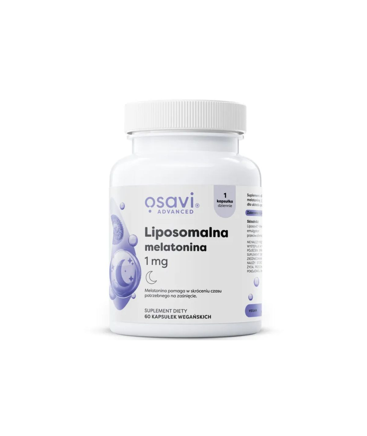 Liposomalna melatonina 1 mg 60 kaps | Osavi